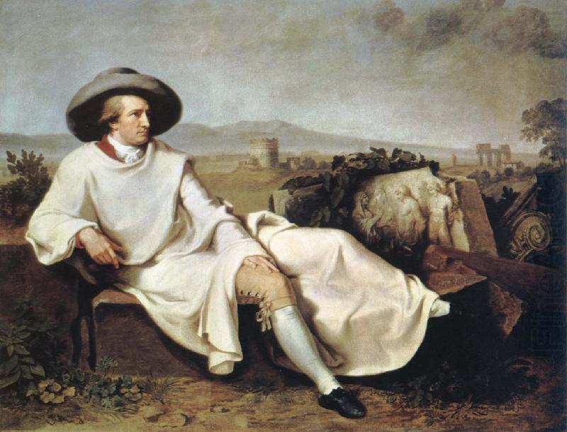 johann tischbein goethe in the campagna china oil painting image